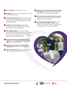 25 ways to take part in heart month