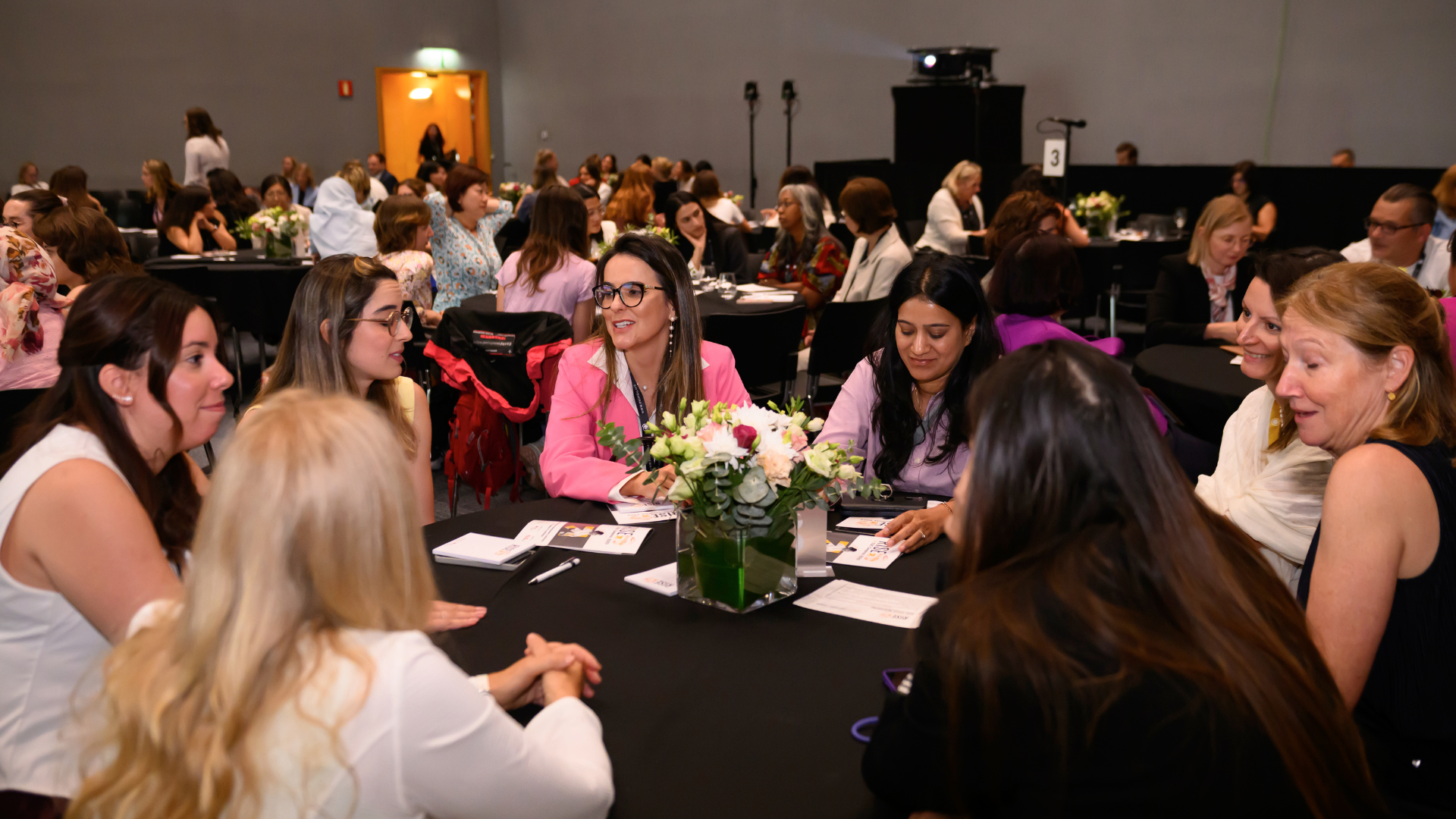 The Pulse by Women As One: A New Era of Connection and Professional Growth  1 A group of women during the RISE @ ESC Congress 2025 promoting The Pulse by Women As One launching.