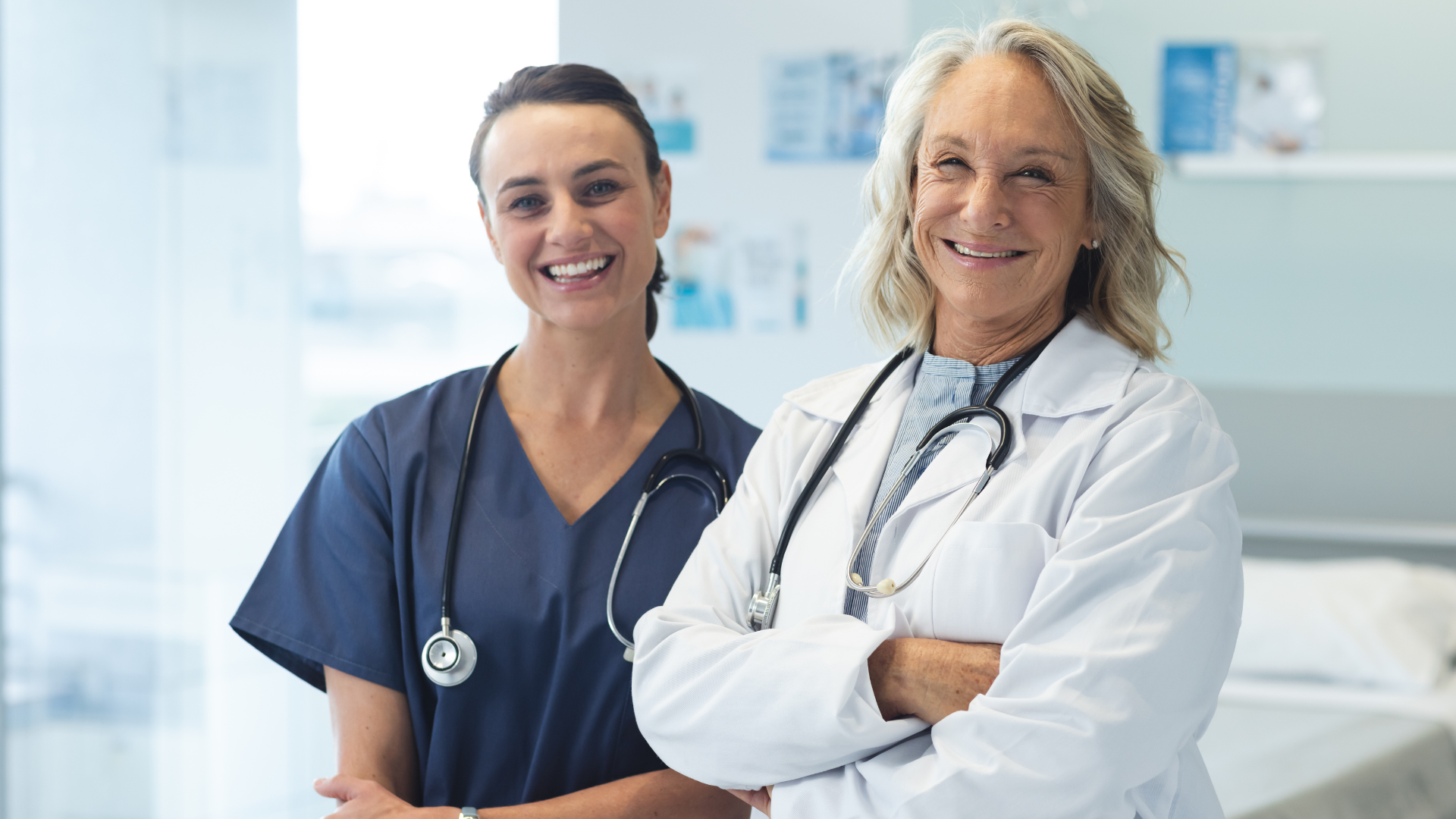 2024 Mentorship Awards 8 Two differently aged women physicians smiling at the camera